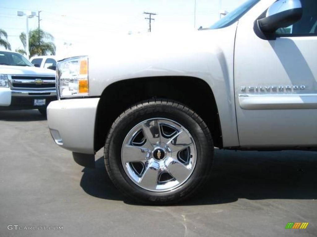 2009 Silverado 1500 LT Extended Cab - Silver Birch Metallic / Ebony photo #11