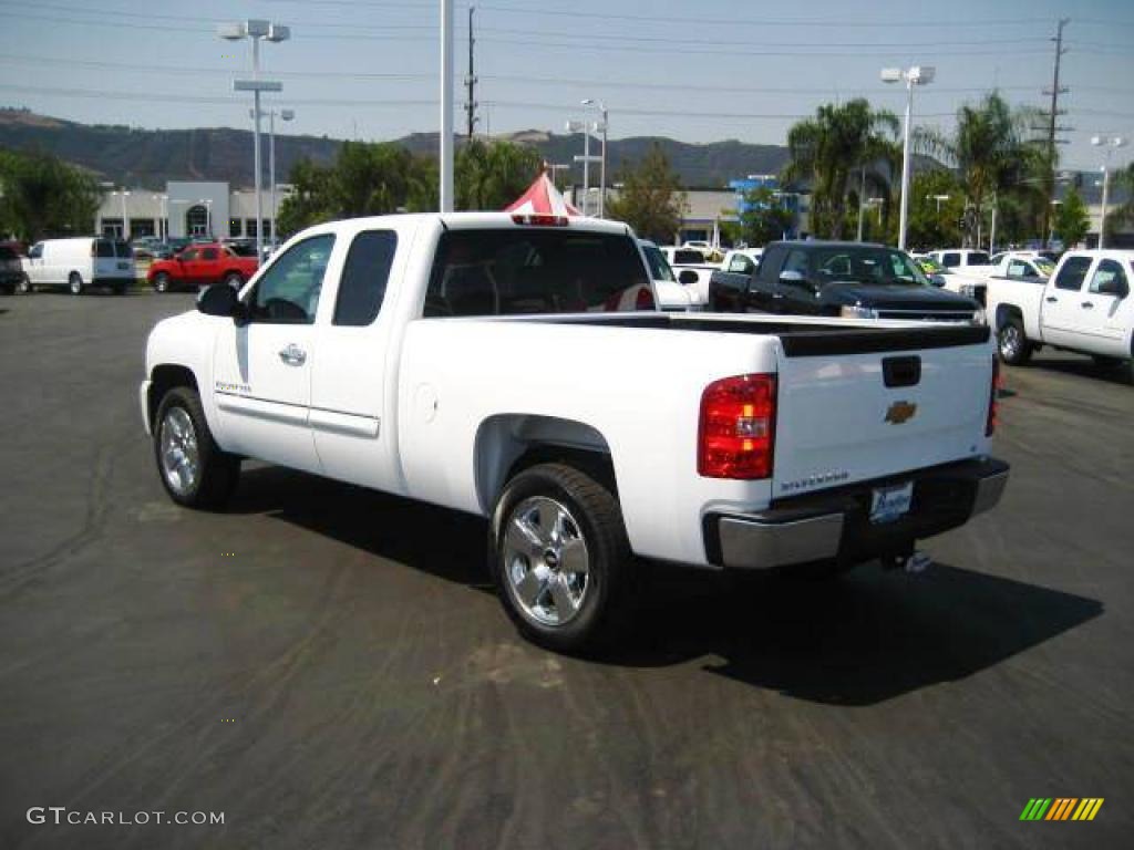 2009 Silverado 1500 LT Extended Cab - Summit White / Ebony photo #6