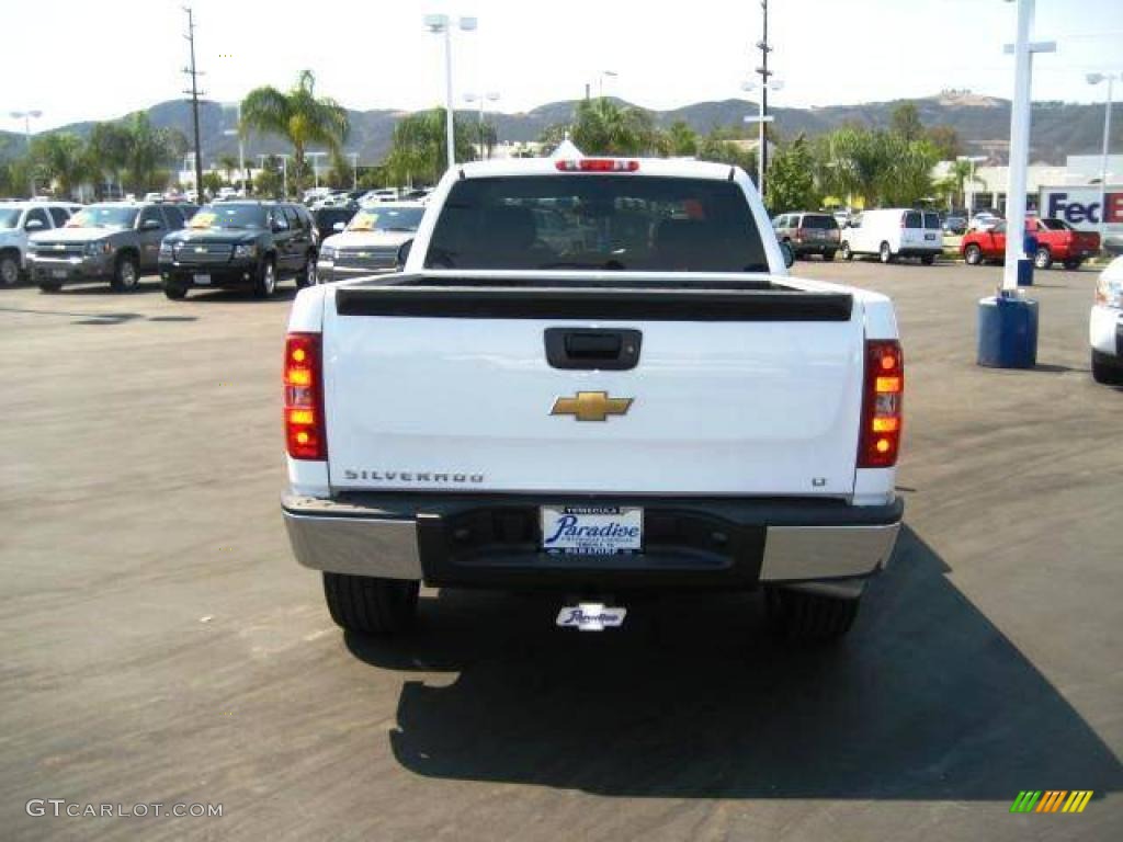 2009 Silverado 1500 LT Extended Cab - Summit White / Ebony photo #8