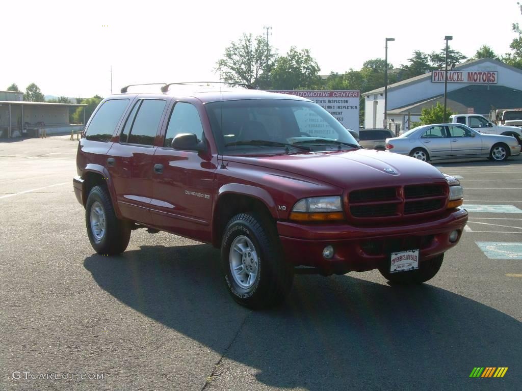 2000 Durango SLT 4x4 - Chili Pepper Red Pearl / Agate Black photo #2