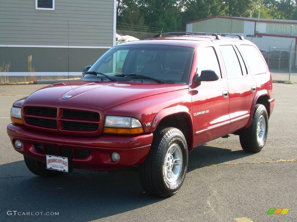 2000 Durango SLT 4x4 - Chili Pepper Red Pearl / Agate Black photo #4