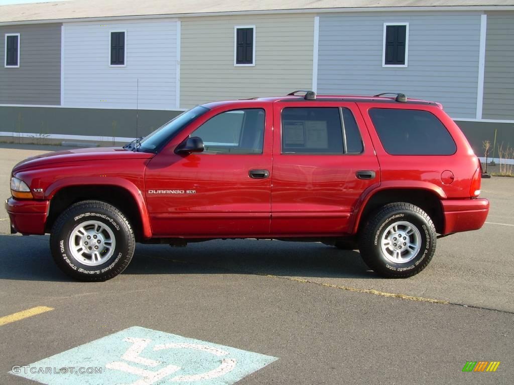 2000 Durango SLT 4x4 - Chili Pepper Red Pearl / Agate Black photo #5