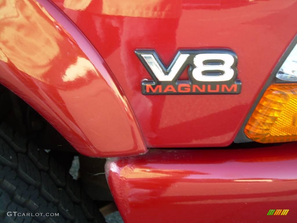 2000 Durango SLT 4x4 - Chili Pepper Red Pearl / Agate Black photo #10