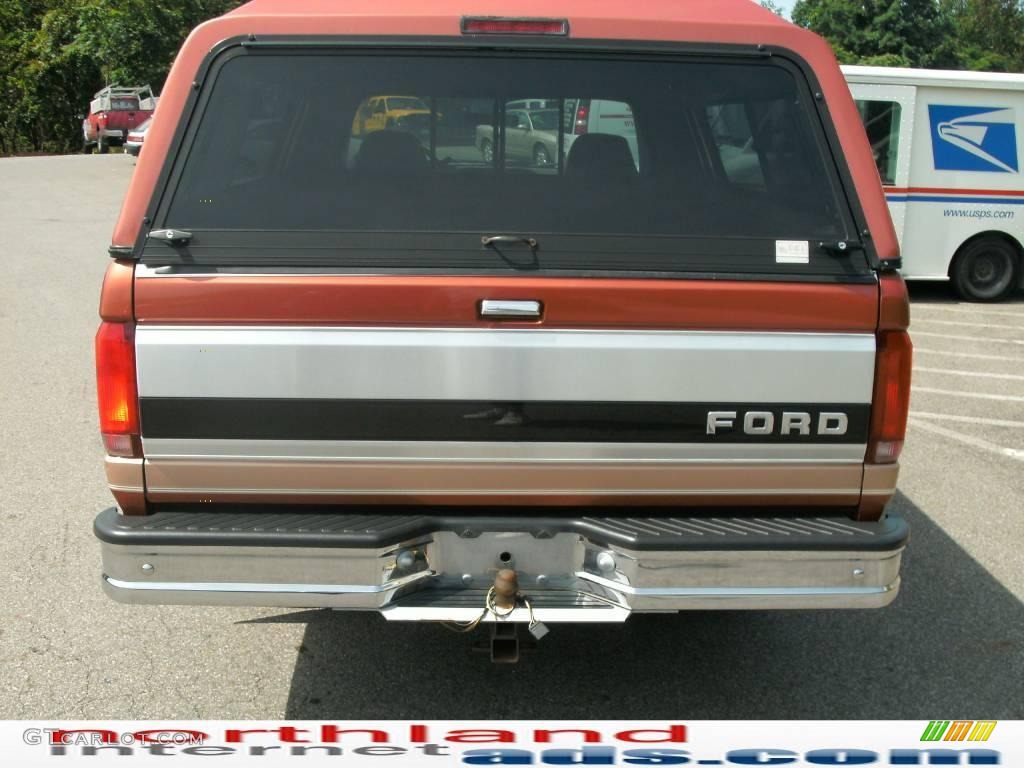 1995 F150 XLT Regular Cab - Light Santa Fe Pearl Metallic / Beige photo #7