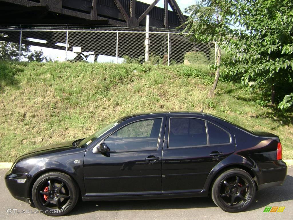 2000 Jetta GLX VR6 Sedan - Black / Black photo #2