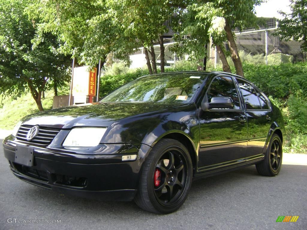 2000 Jetta GLX VR6 Sedan - Black / Black photo #6