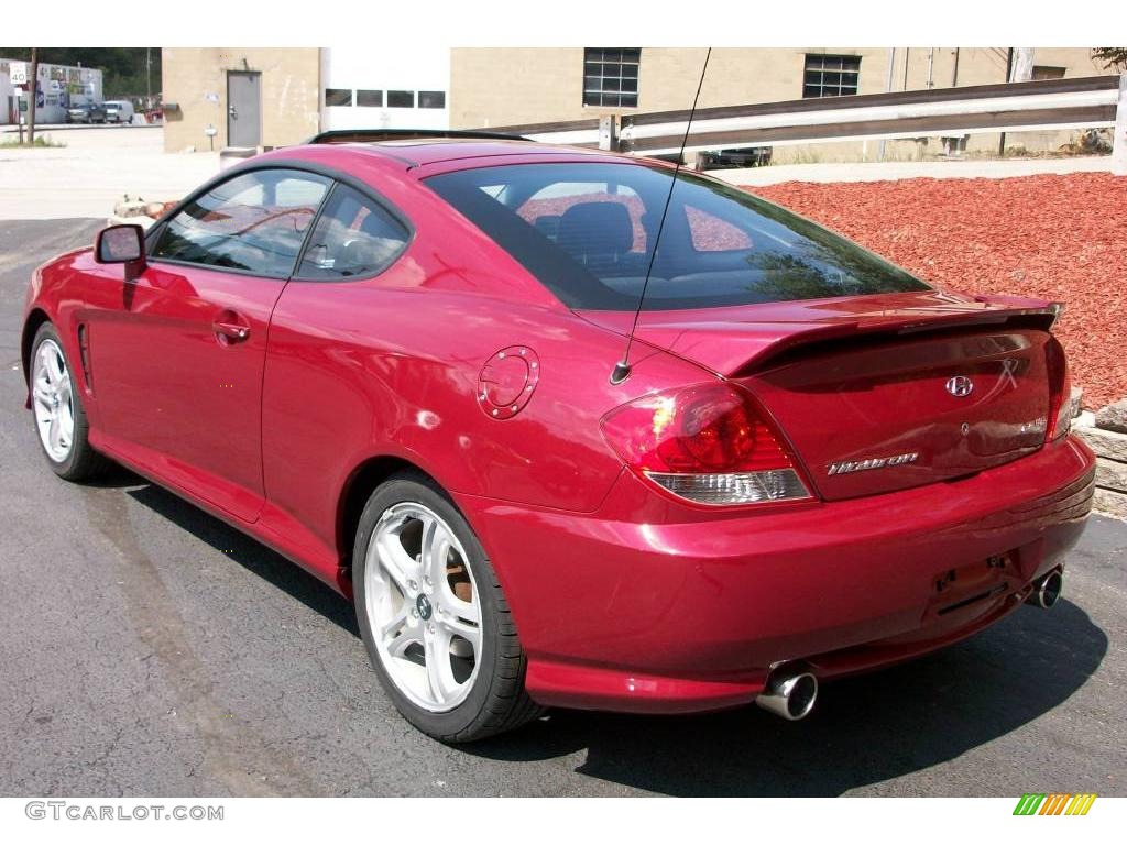 2006 Tiburon GT - Electric Red / Black photo #3