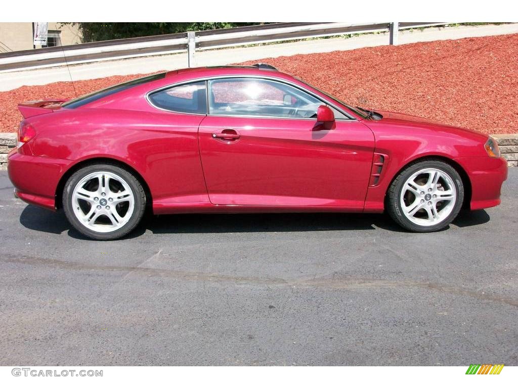 2006 Tiburon GT - Electric Red / Black photo #8