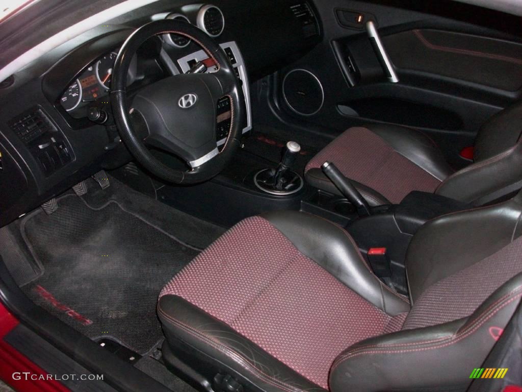 2006 Tiburon GT - Electric Red / Black photo #12