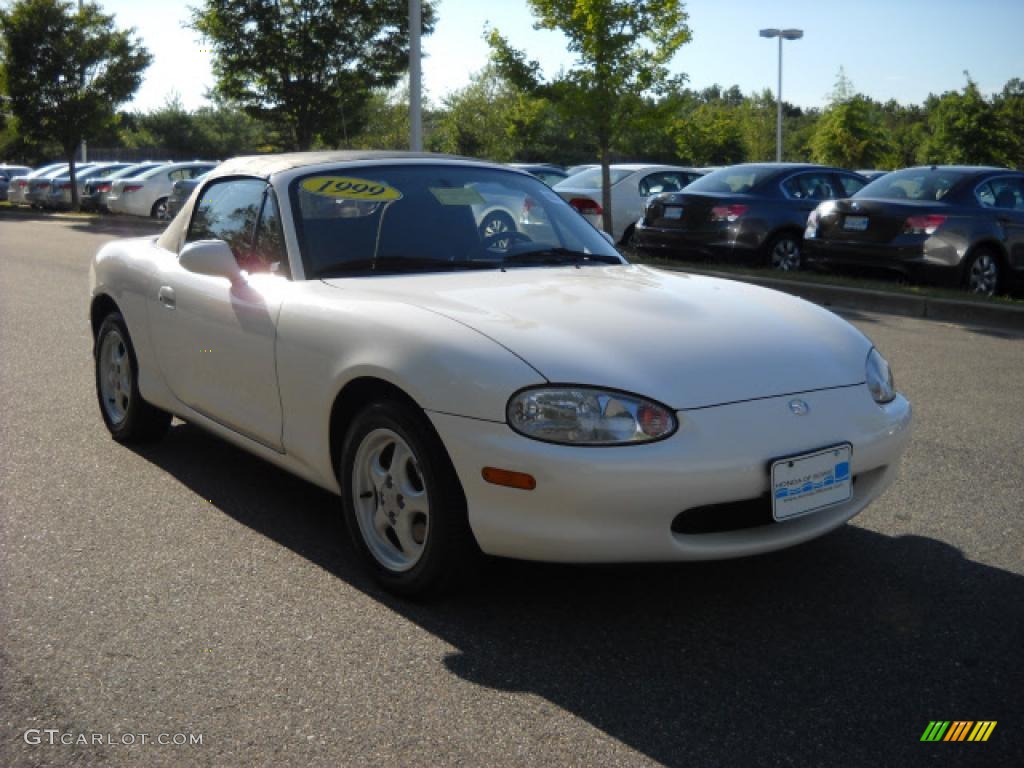 1999 MX-5 Miata Roadster - White / Black photo #3