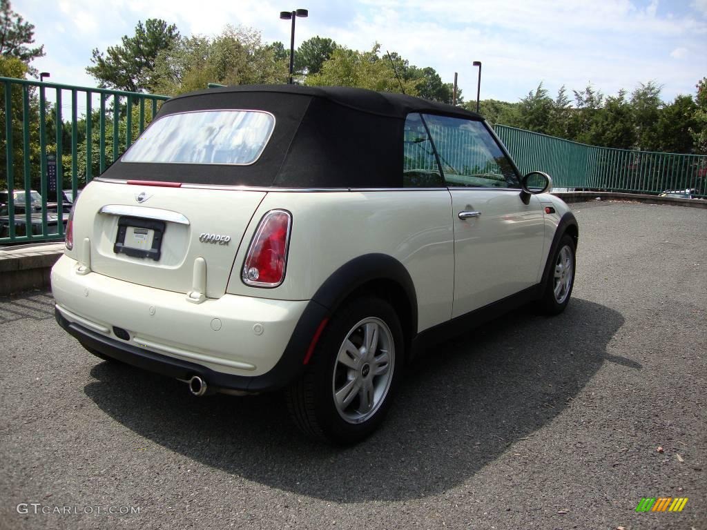 2006 Cooper Convertible - Pepper White / Black/Panther Black photo #5