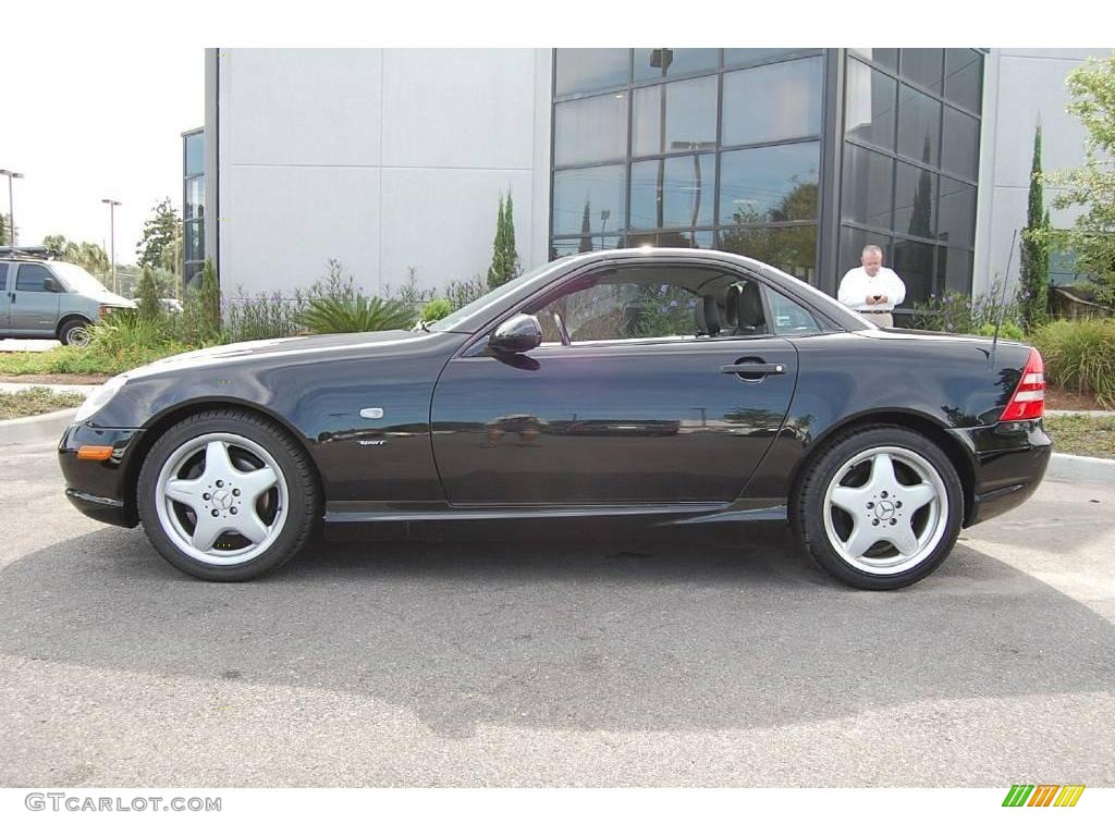 1999 SLK 230 Kompressor Roadster - Black / Charcoal photo #2
