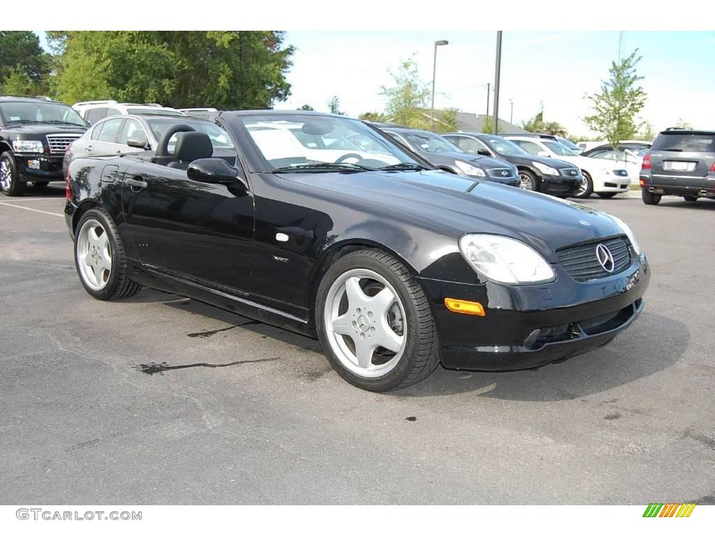 1999 SLK 230 Kompressor Roadster - Black / Charcoal photo #3