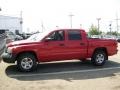 2005 Flame Red Dodge Dakota SLT Quad Cab 4x4  photo #2