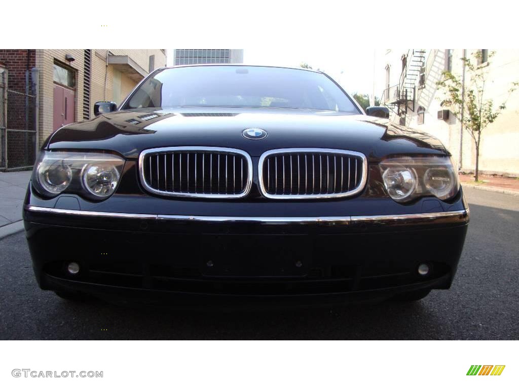 2003 7 Series 745Li Sedan - Jet Black / Black/Black photo #7