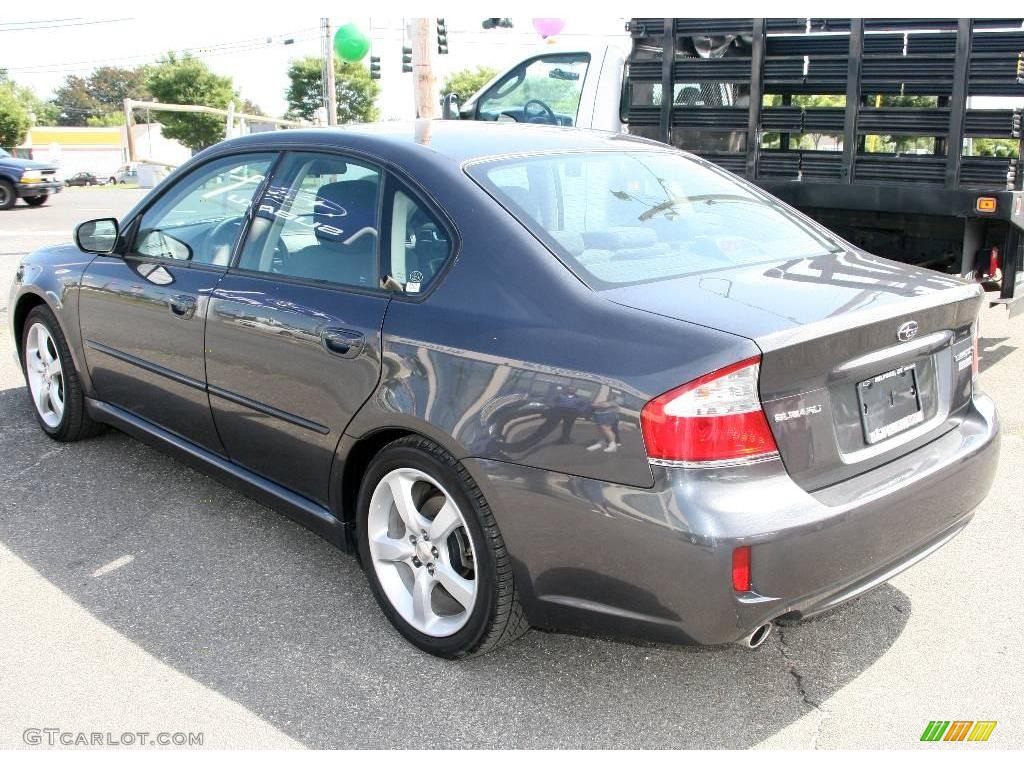 2009 Legacy 2.5i Sedan - Diamond Gray Metallic / Off Black photo #7