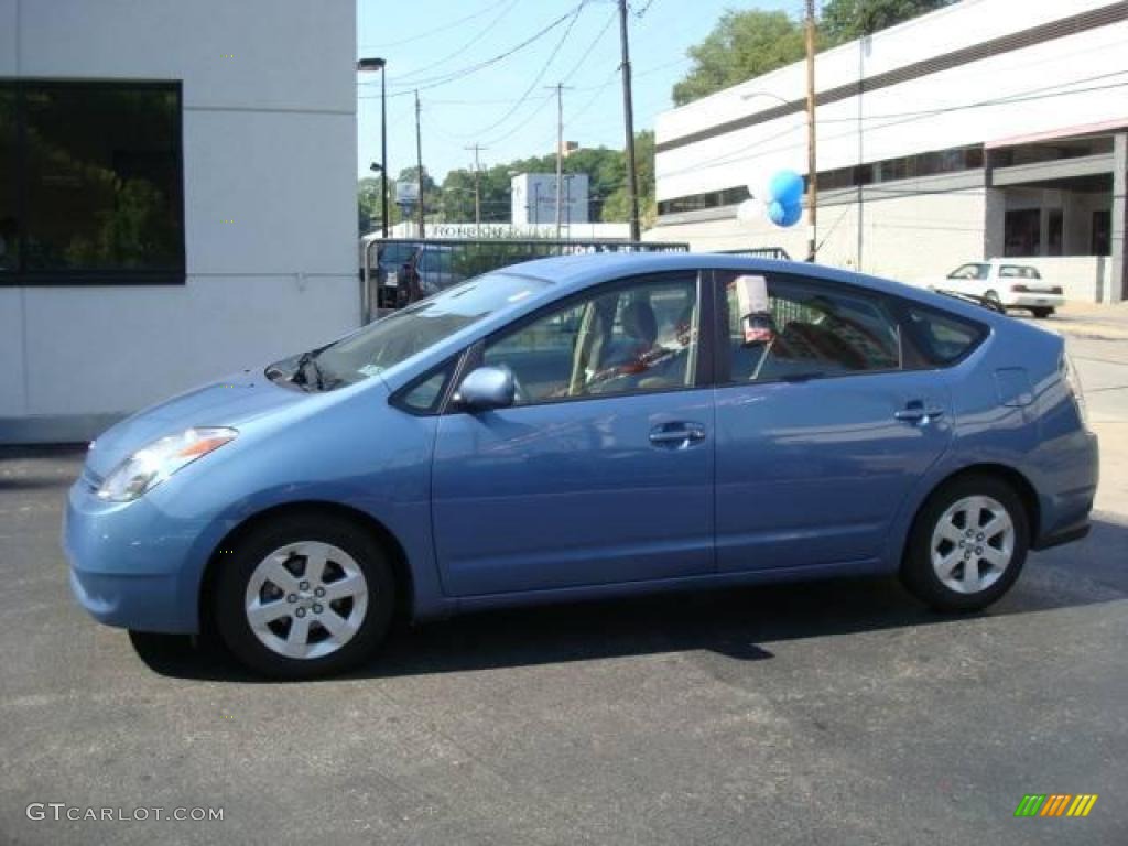 2005 Prius Hybrid - Seaside Blue Pearl / Ivory/Brown photo #1