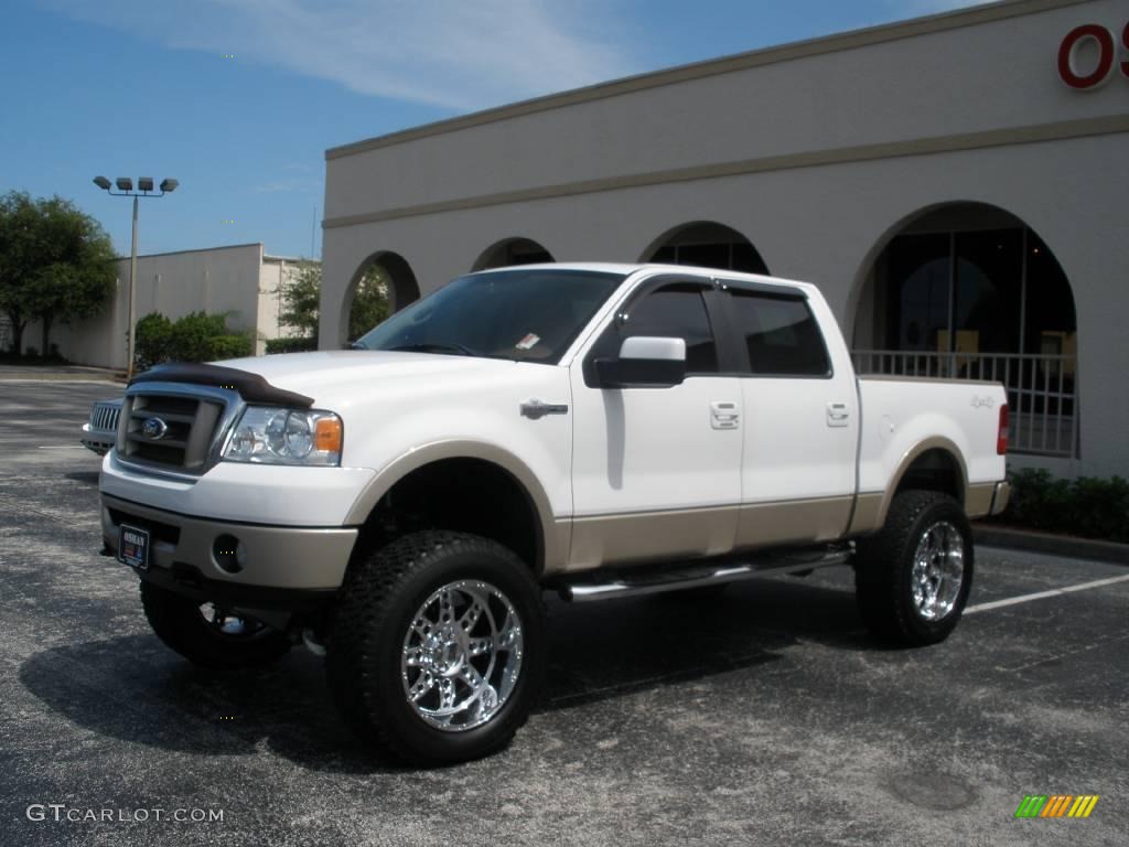 2007 F150 King Ranch SuperCrew 4x4 - Oxford White / Tan photo #1