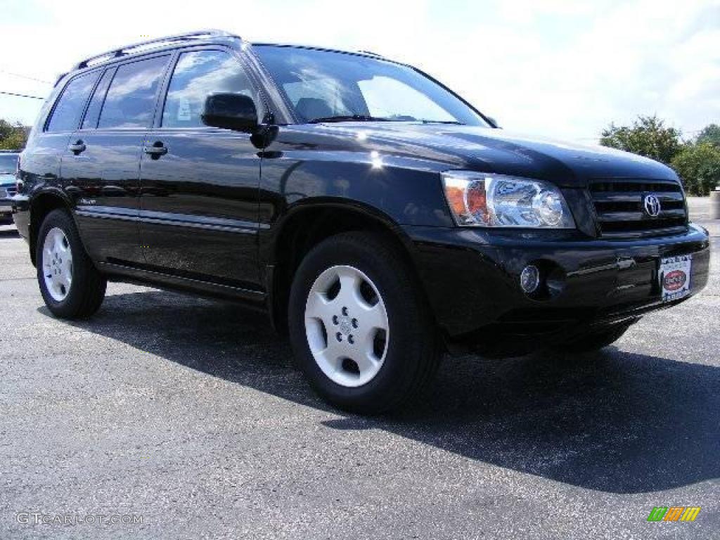 2006 Highlander Limited 4WD - Black / Ash Gray photo #1