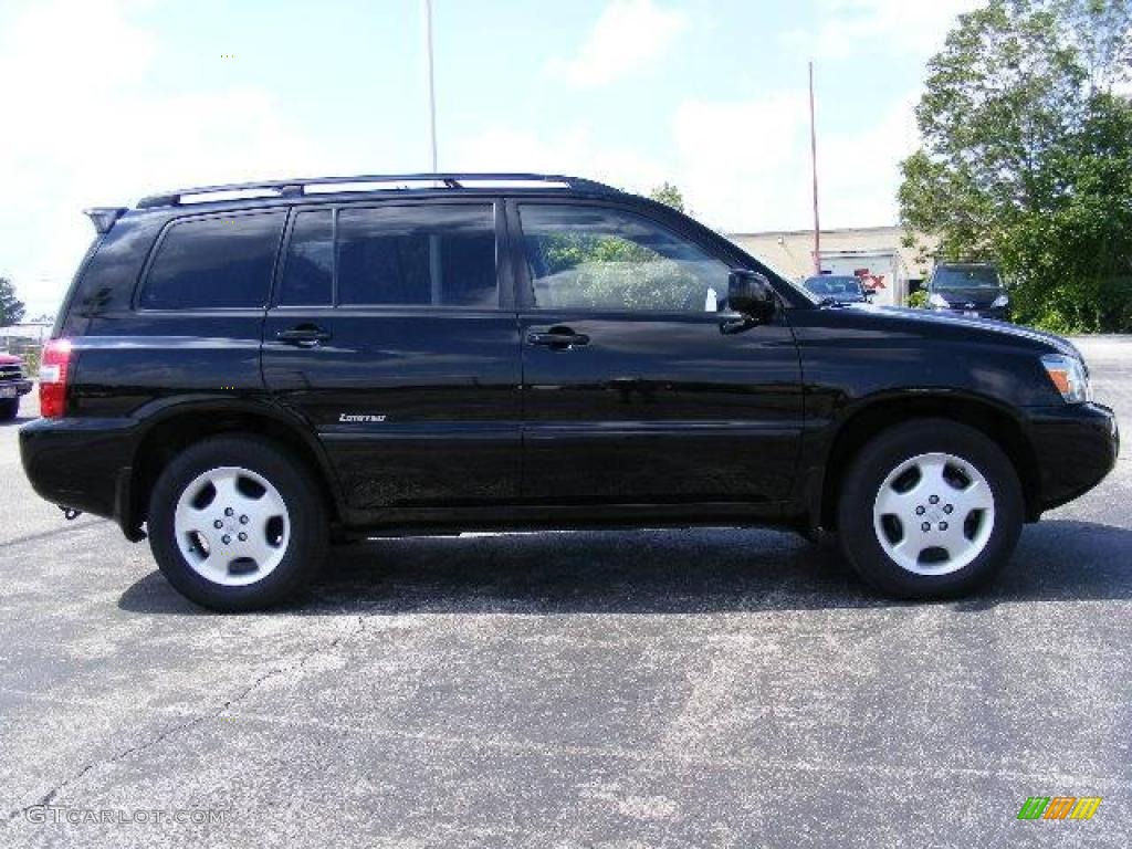 2006 Highlander Limited 4WD - Black / Ash Gray photo #2