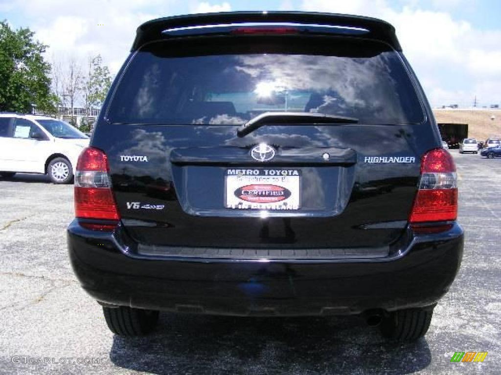 2006 Highlander Limited 4WD - Black / Ash Gray photo #4