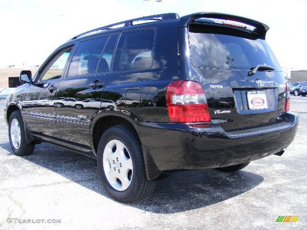 2006 Highlander Limited 4WD - Black / Ash Gray photo #5