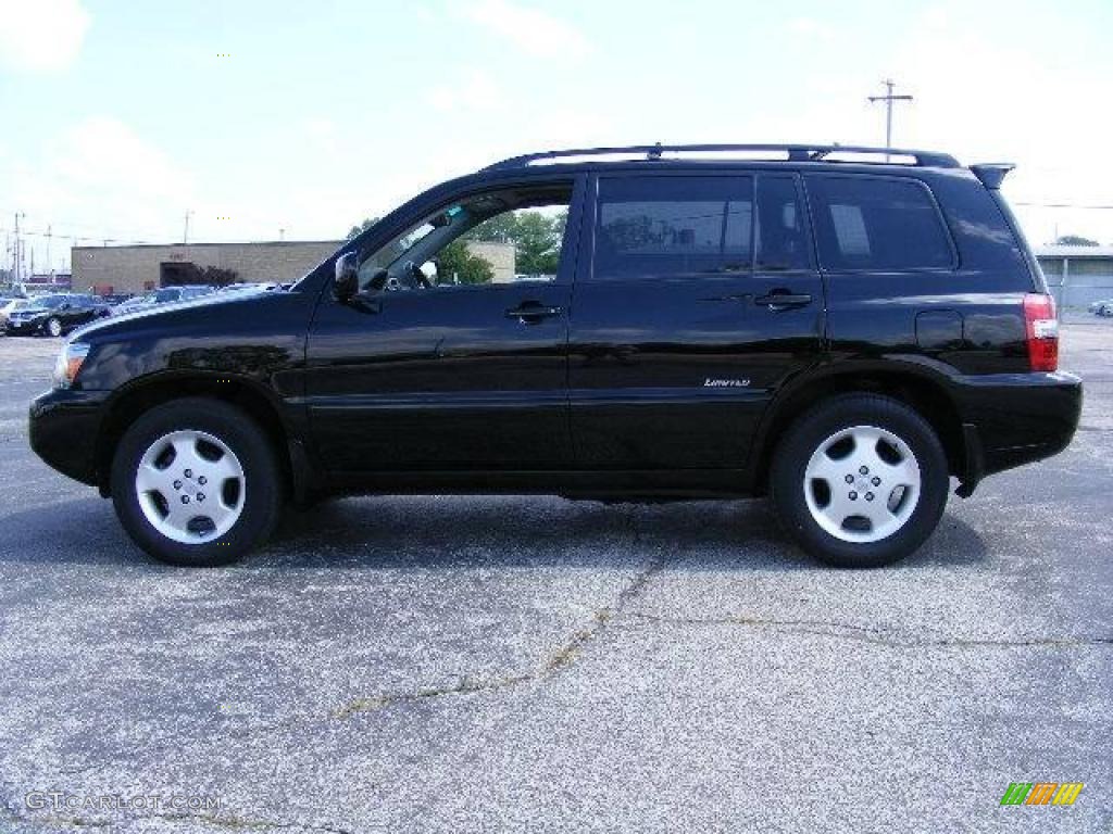 2006 Highlander Limited 4WD - Black / Ash Gray photo #6