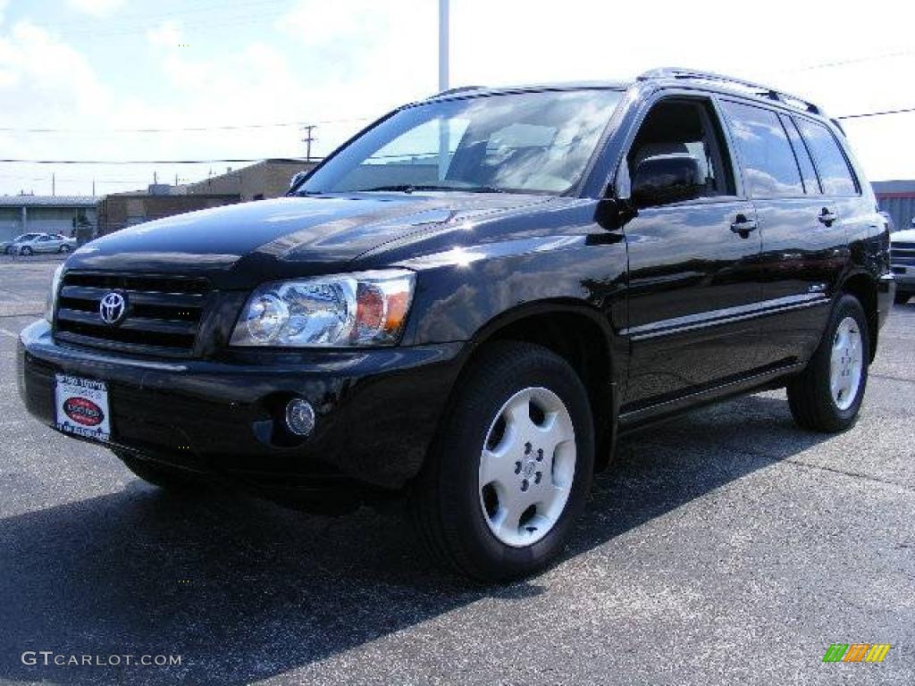2006 Highlander Limited 4WD - Black / Ash Gray photo #7
