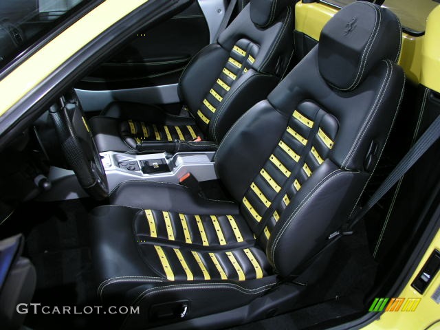 Black Interior 2005 Ferrari 360 Spider F1 Photo #175331