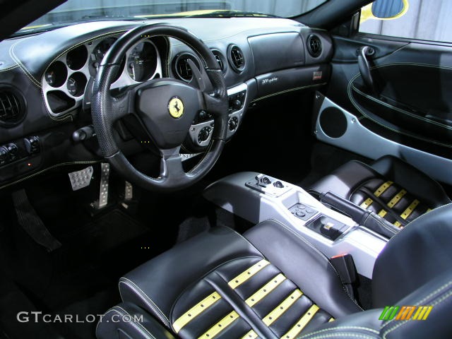 Black Interior 2005 Ferrari 360 Spider F1 Photo #175345