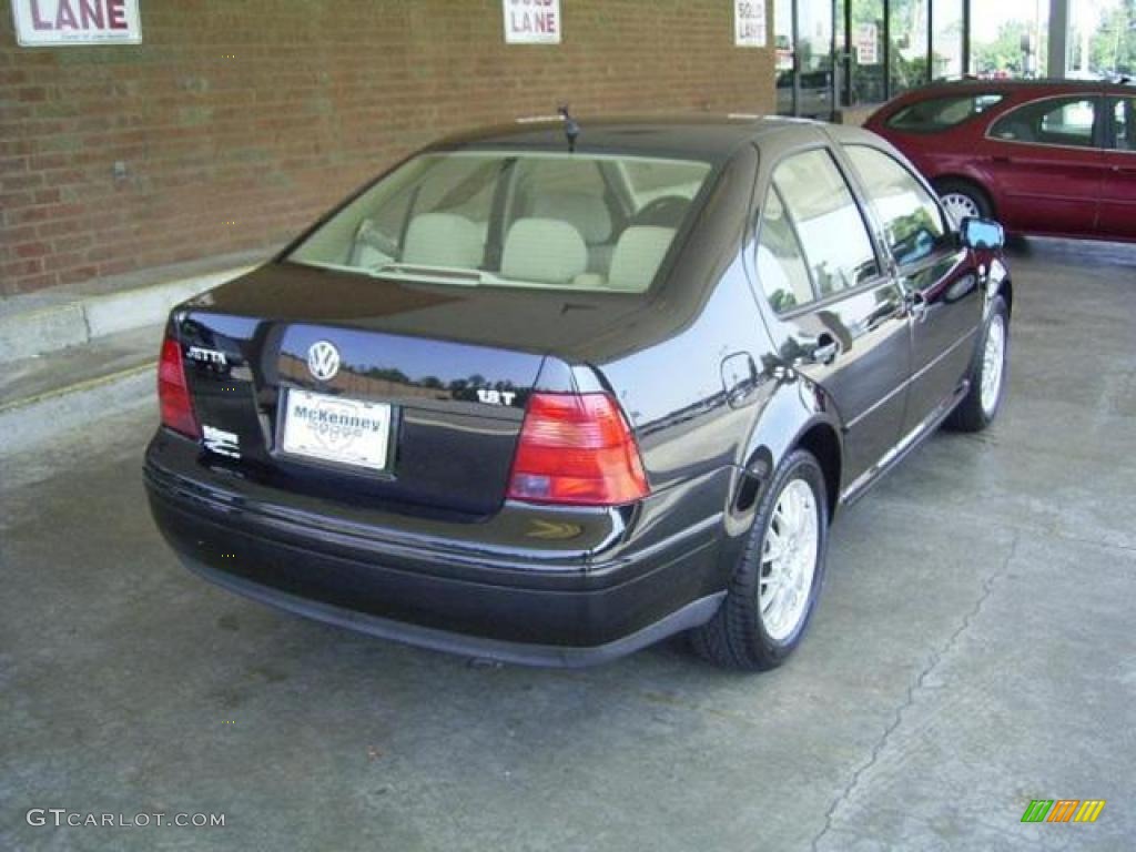 2001 Jetta GLS 1.8T Sedan - Black / Beige photo #3