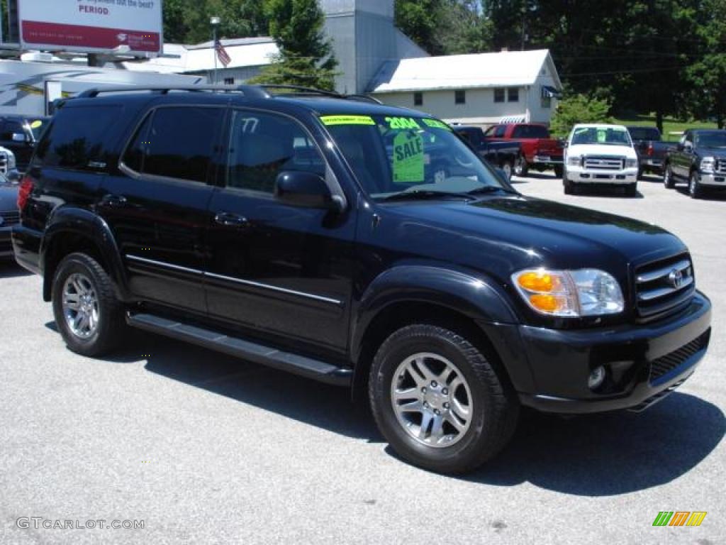 2004 Sequoia Limited 4x4 - Black / Charcoal photo #5