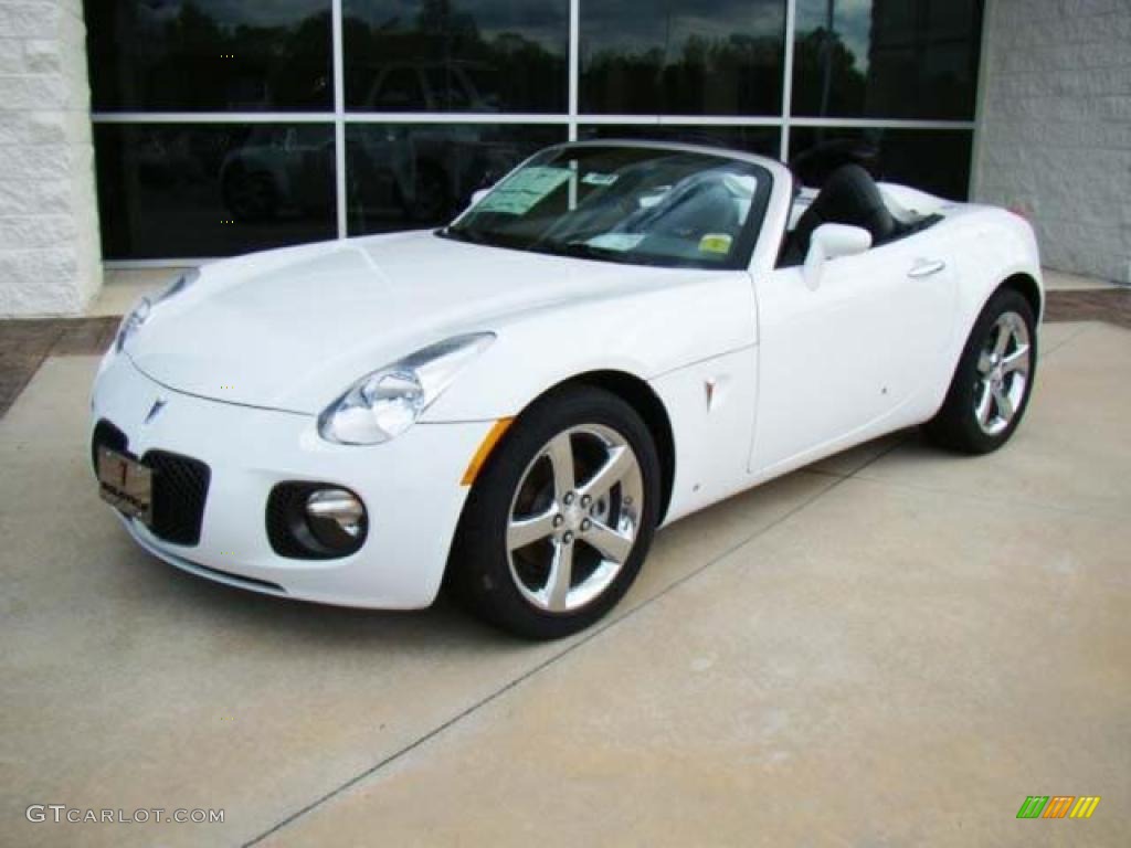 2008 Solstice GXP Roadster - Pure White / Ebony photo #1