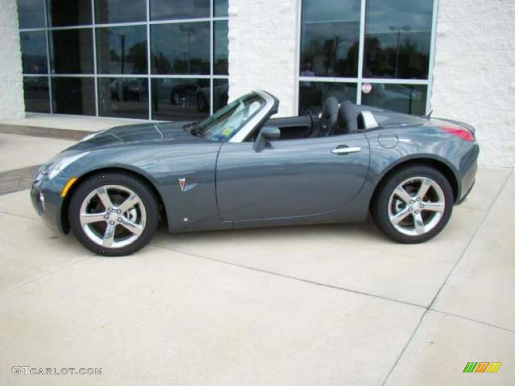 2008 Solstice GXP Roadster - Sly Gray / Ebony photo #2