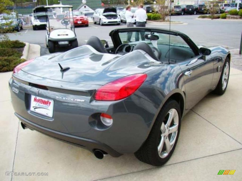 2008 Solstice GXP Roadster - Sly Gray / Ebony photo #4