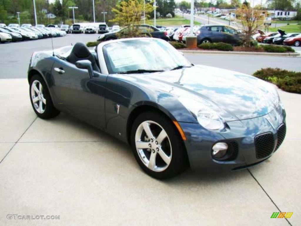 2008 Solstice GXP Roadster - Sly Gray / Ebony photo #6