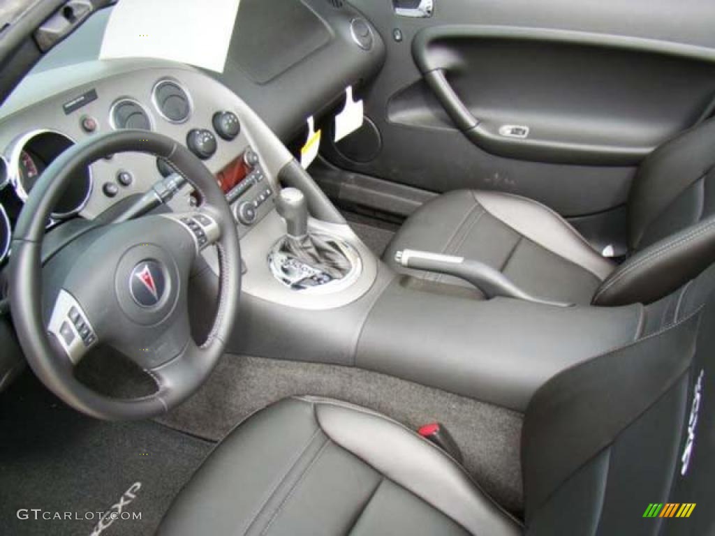 2008 Solstice GXP Roadster - Sly Gray / Ebony photo #7