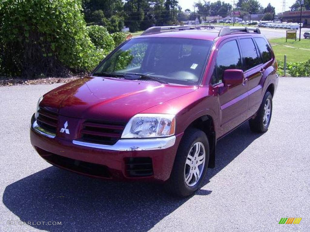 2004 Endeavor XLS - Ultra Red Pearl / Charcoal Gray photo #1