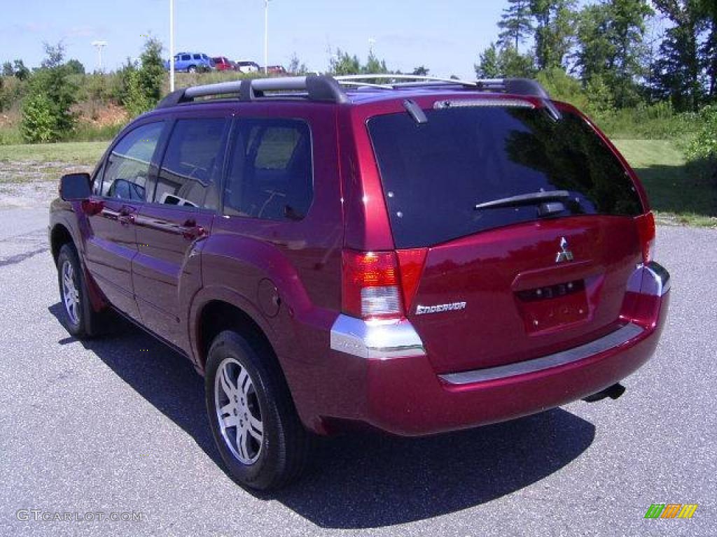 2004 Endeavor XLS - Ultra Red Pearl / Charcoal Gray photo #2