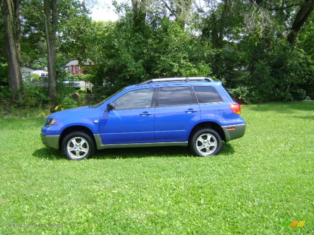 2004 Outlander LS AWD - Pacific Blue / Charcoal photo #1