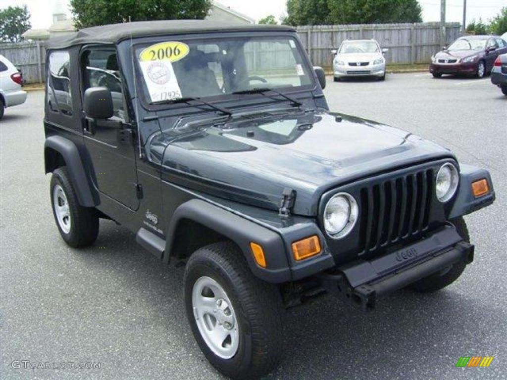 2006 Wrangler SE 4x4 - Deep Beryl Green Pearl / Dark Slate Gray photo #11