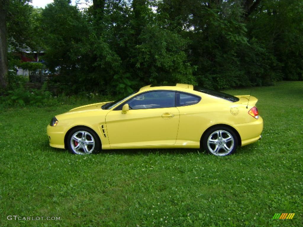 Sunburst Yellow Hyundai Tiburon