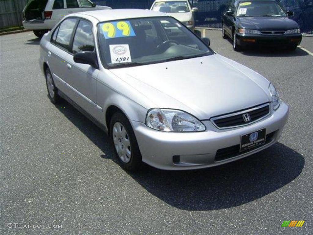 1999 Civic VP Sedan - Vogue Silver Metallic / Dark Gray photo #11