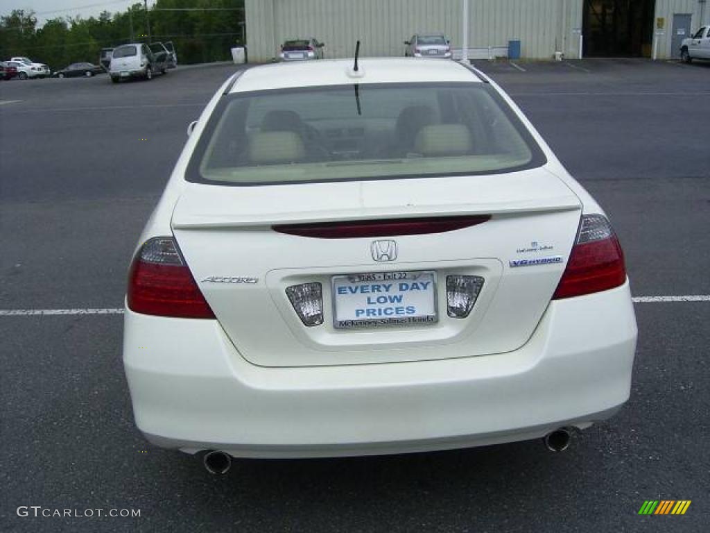 2006 Accord Hybrid Sedan - Premium White Pearl / Ivory photo #6