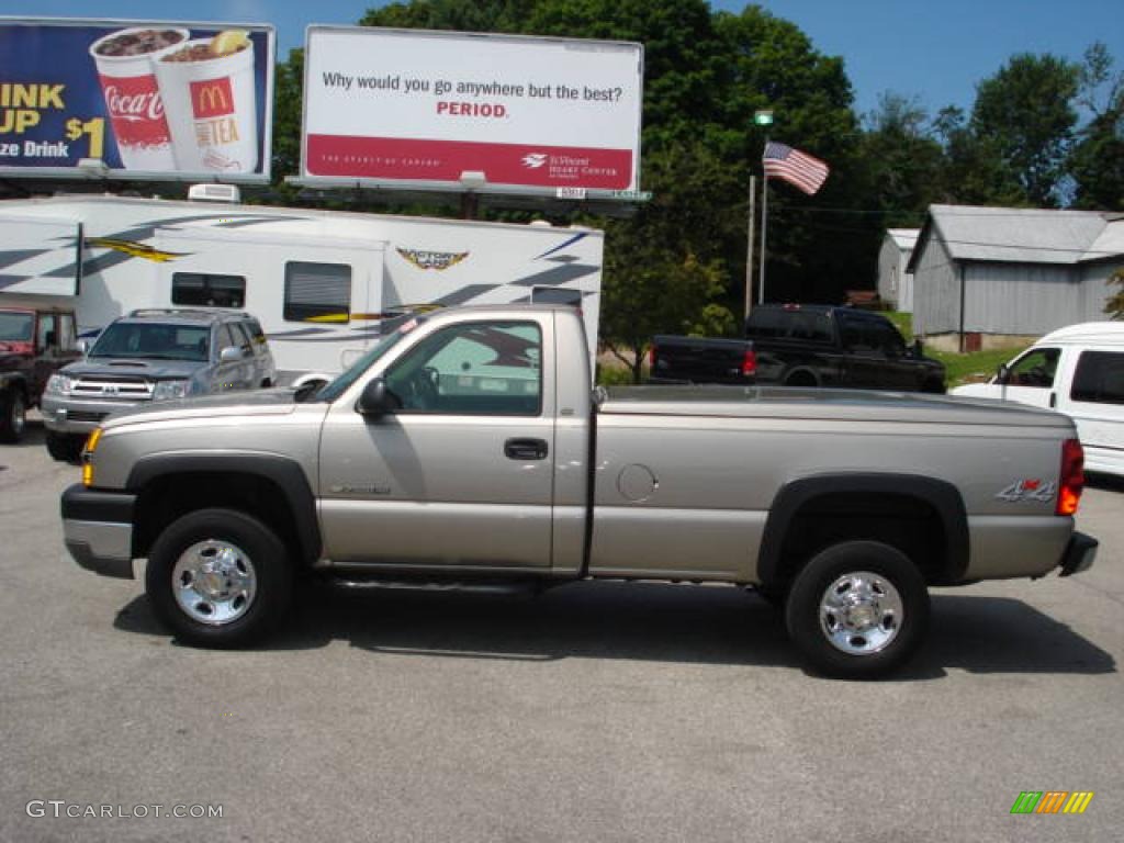 2003 Silverado 2500HD Regular Cab 4x4 - Light Pewter Metallic / Dark Charcoal photo #5