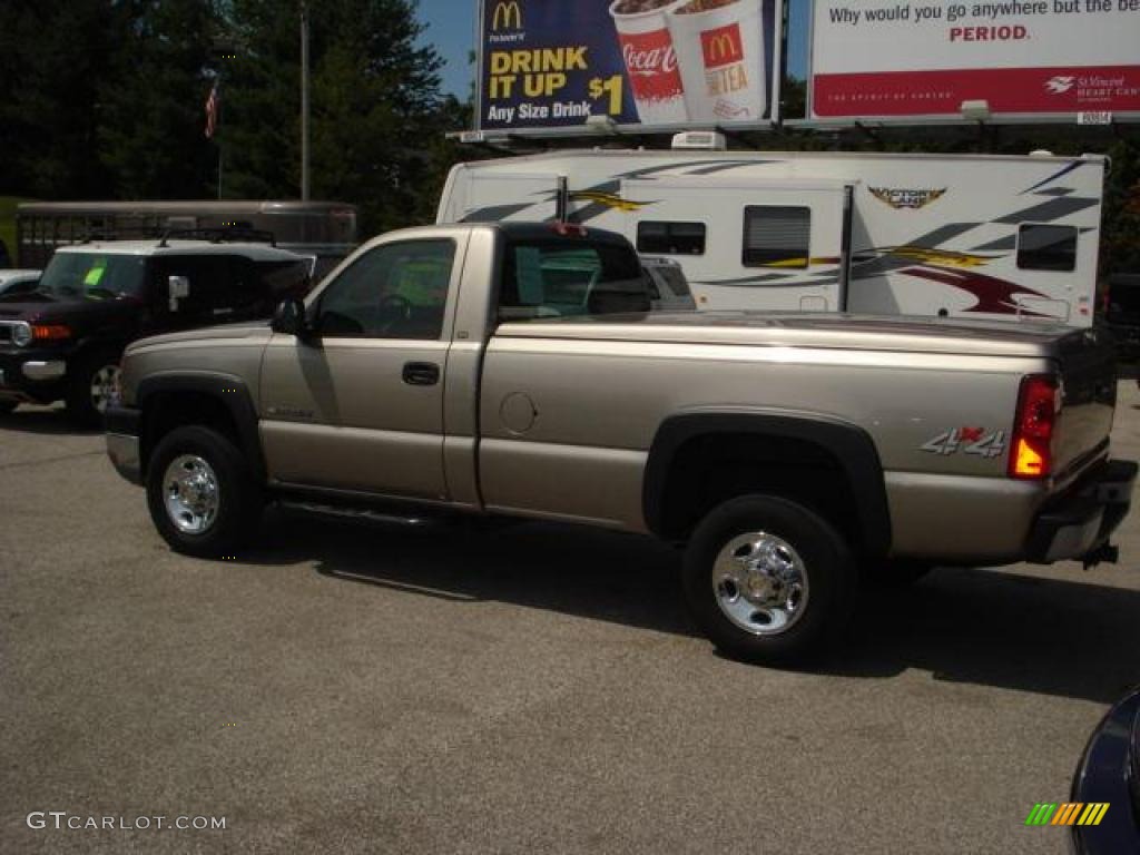 2003 Silverado 2500HD Regular Cab 4x4 - Light Pewter Metallic / Dark Charcoal photo #8