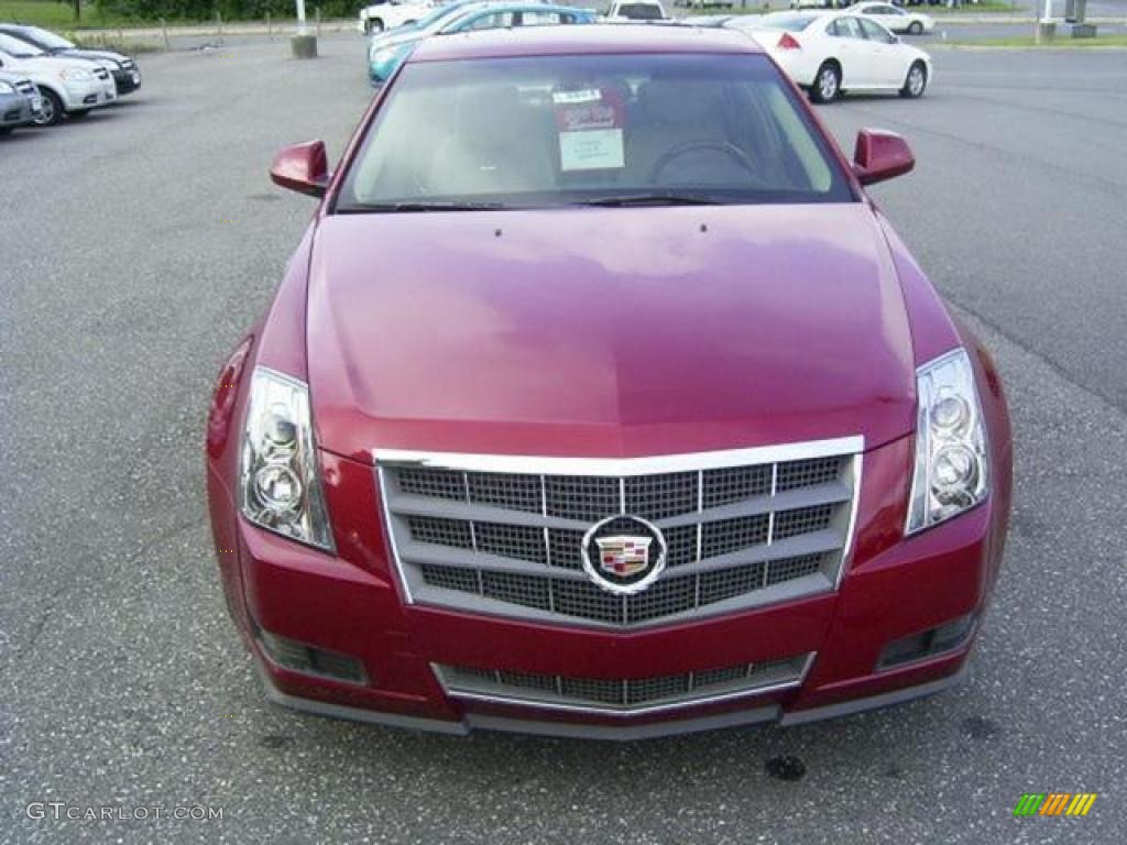 2009 CTS Sedan - Crystal Red / Cashmere/Cocoa photo #6