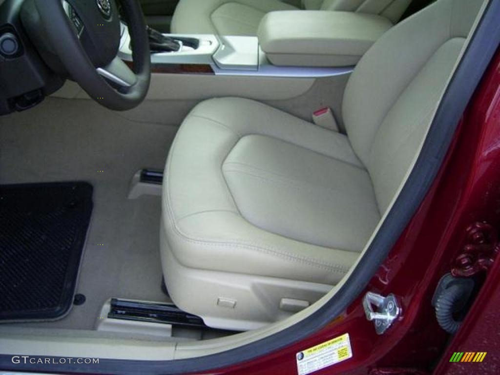2009 CTS Sedan - Crystal Red / Cashmere/Cocoa photo #7