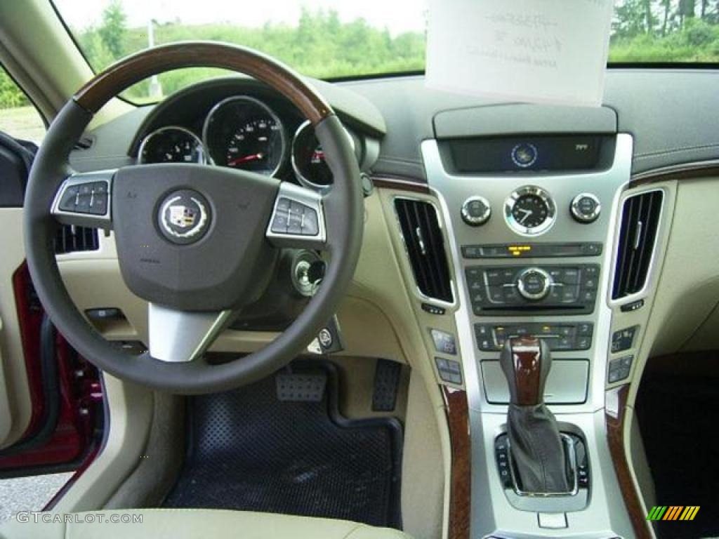 2009 CTS Sedan - Crystal Red / Cashmere/Cocoa photo #13