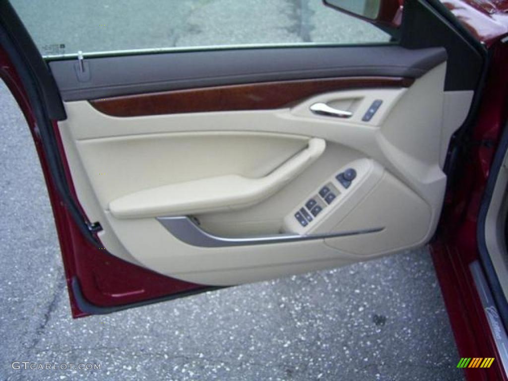 2009 CTS Sedan - Crystal Red / Cashmere/Cocoa photo #19